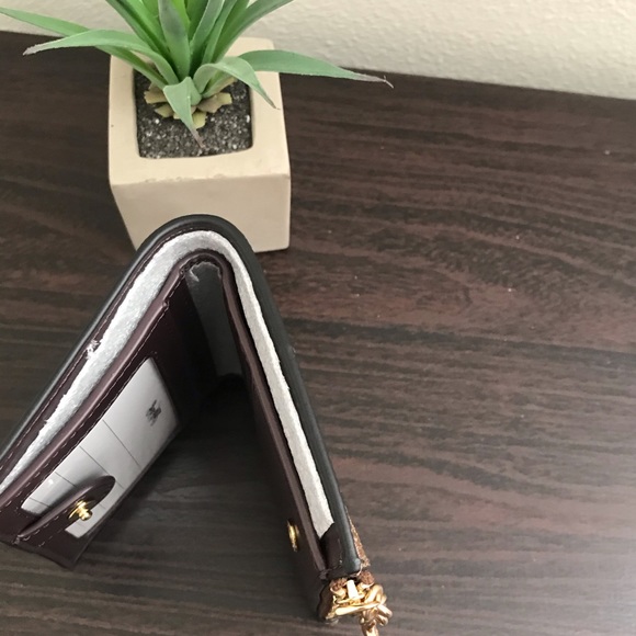 Coach Snap Card Case Signature Canvas Butterfly - Picture 6 of 8